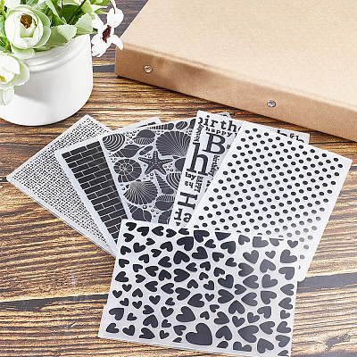 Plastic Embossing Folders DIY-WH0032-74-1