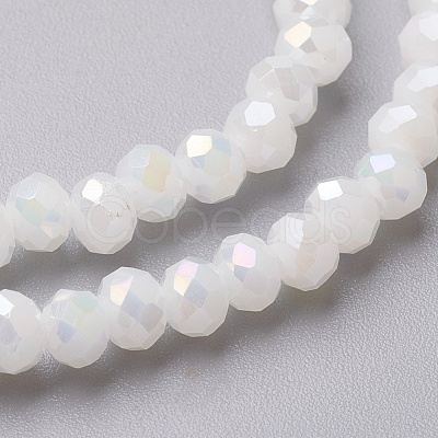 Electroplate Glass Beads Strands EGLA-F124-FR-A03-1
