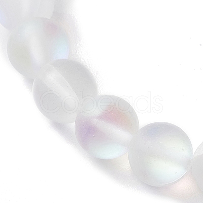 3Pcs Beach Dolphin & Turtle & Starfish Dyed Synthetic Turquoise Bead Bracelets BJEW-JB10252-1