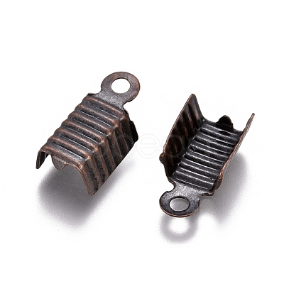 Brass Folding Crimp Ends KK-P031-07R-NF-1