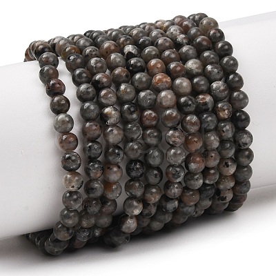 Natural Fluorescent Syenite Rock(Glow under UV Light) Beads Strands GG-NH0012-A01-4mm-1