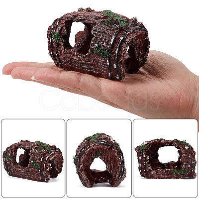 2Pcs 2 Colors Resin Stump Display Decorations DJEW-GF0001-87-1