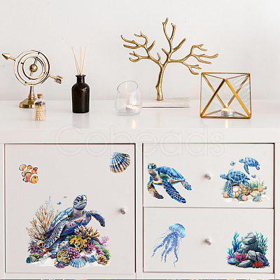 3 Sheets 3 Styles PVC Waterproof Decorative Stickers DIY-WH0404-146-1