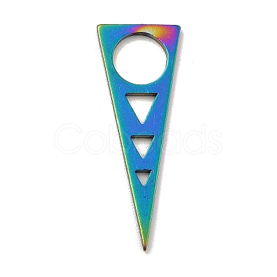 Ion Plating(IP) 201 Stainless Steel Pendants STAS-A066-19M-1