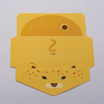 Animal Cartoon Greeting Cards DIY-WH0161-08-1