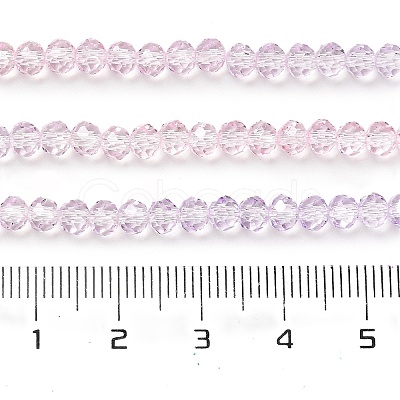 Transparent Painted Glass Beads Strands X1-DGLA-A034-T3mm-A05-1