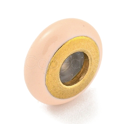 304 Stainless Steel Enamel European Beads STAS-U005-01B-G-1