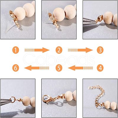 PVD Vacuum Plating 304 Stainless Steel Bead Tips Knot Covers STAS-UN0005-87-1