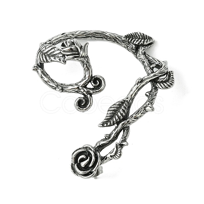 316 Surgical Stainless Steel Cuff Earrings EJEW-E300-11AS-01-1