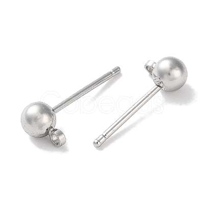 Rack Plating Brass Stud Earring Settings KK-F090-16P-02-1