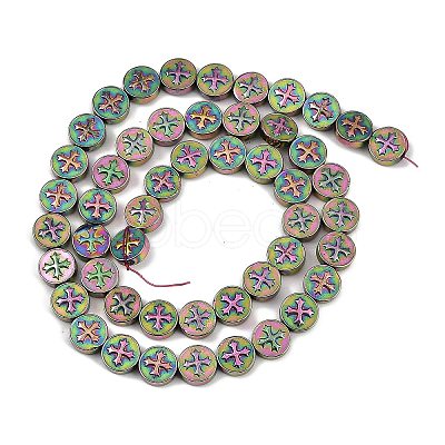 Electroplated Synthetic Non-magnetic Hematite Beads Strands G-K375-B02-09-1