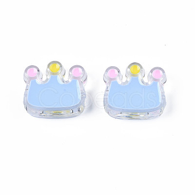 Transparent Acrylic Beads ACRC-S039-08A-1