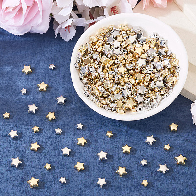 300Pcs 3 Styles CCB Plastic Beads CCB-TA0001-16-1