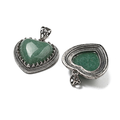 Natural Green Aventurine Pendants G-A095-01AS-10-1