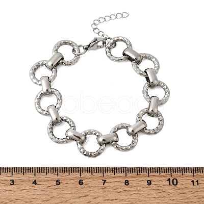 304 Stainless Steel Link Chain Bracelets for Women BJEW-P388-02A-P-1