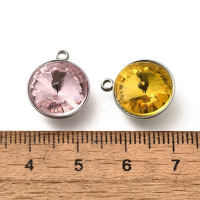 304 Stainless Steel Pendants STAS-Q346-09P-1