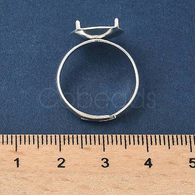 Adjustable Brass 4 Prong Ring Settings KK-K414-04C-S-1
