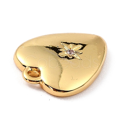 Brass Micro Pave Cubic Zirconia Charms LS-ZIRC-I054-14G-03-1