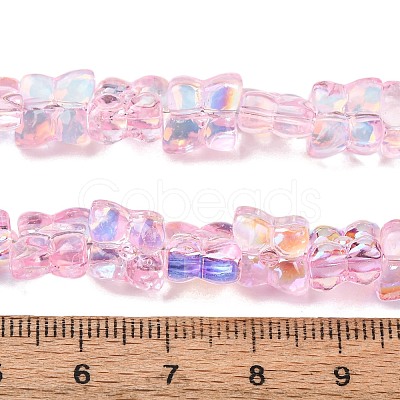 Transparent Glass Beads Strands GL-CBAAE04-02B-1