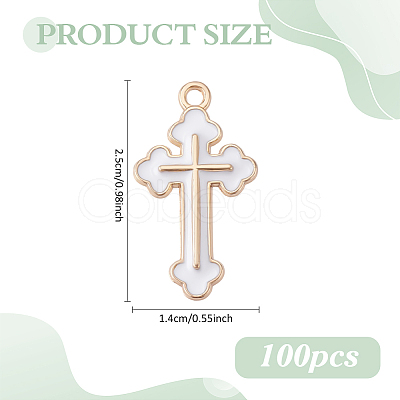 100Pcs Alloy Enamel Pendants ENAM-ME0001-63-1
