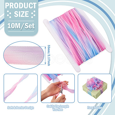 10M Polyester Gauze Ribbon OCOR-TA0003-24C-1