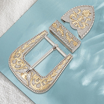 Belt Zinc Alloy Buckle Sets FIND-GF0009-34-1