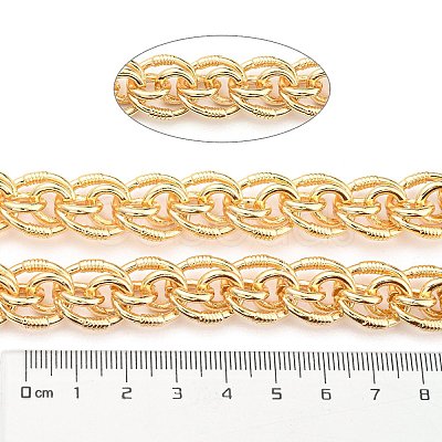 Alloy Oval Link Chains LCHA-K001-01G-1