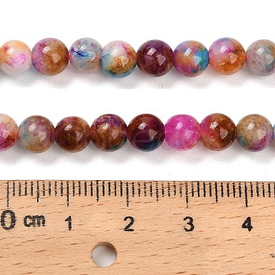 Natural White Jade Beads Strands G-Z097-A01-6mm-A-1