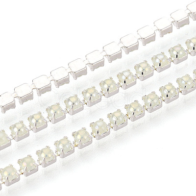Iron & ABS Imitation Pearl Cup Chains CH-T007-01A-05-1