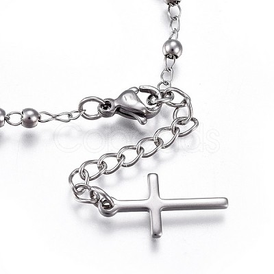 Tarnish Resistant 201 Stainless Steel Charm Bracelets BJEW-P258-15P-1