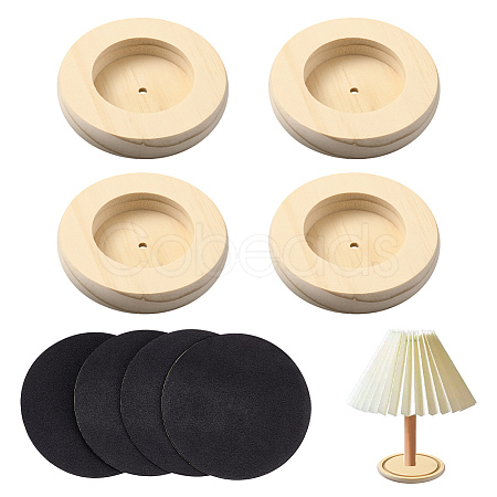 Rubber Wood Timber Table Lamp Base WOOD-PH0003-60A-1