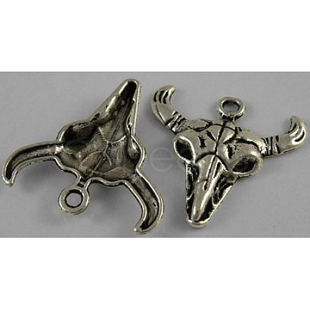 Tibetan Style Alloy Steer Pendants LS-LF1303Y-NF-1