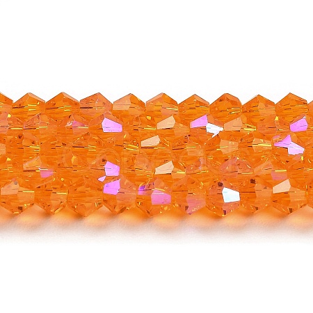 Transparent Electroplate Glass Beads Strands EGLA-A039-T2mm-L23-1