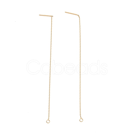 Ion Plating(IP) 304 Stainless Steel Stud Earring Finding X-STAS-E161-06G-1