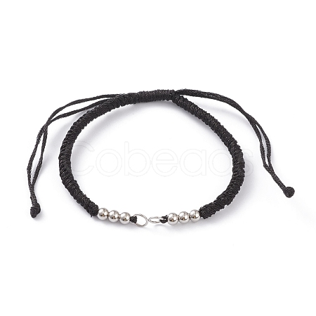 Adjustable Braided Polyester Cord Bracelet Making AJEW-JB00849-04-1