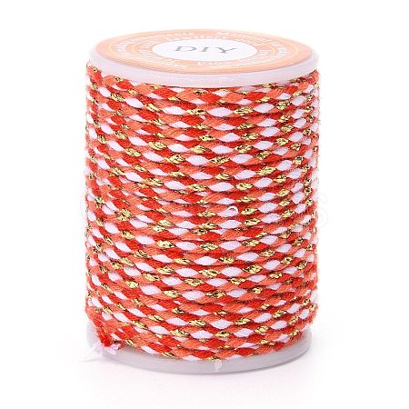 4-Ply Polycotton Cord with Metallic Thread X1-OCOR-Z003-D34-1