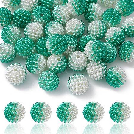 Imitation Pearl Acrylic Beads OACR-FS0001-42E-1