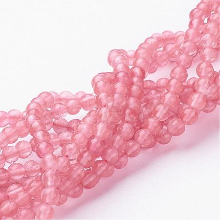 Cherry Quartz Glass Beads Strands Z0ND1011-1