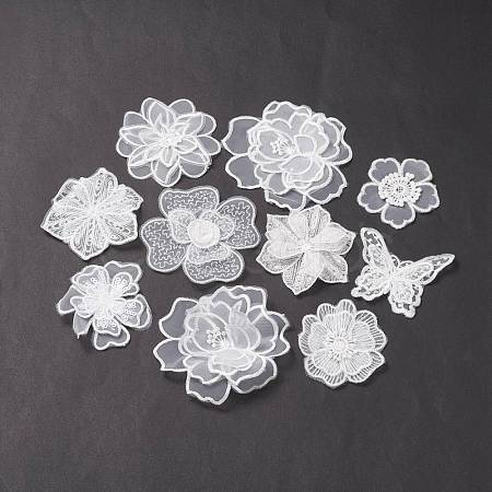 Polyester Lace Embroidery Sewing Ornament Accessories DIY-XCP0001-91-1