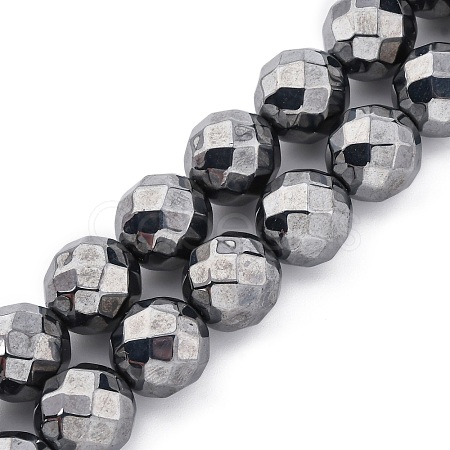 Synthetic Terahertz Stone Beads Strands G-P571-H01-01-1