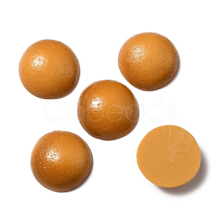 Opaque Resin Biscuits Cabochons RESI-WH0035-41E-1