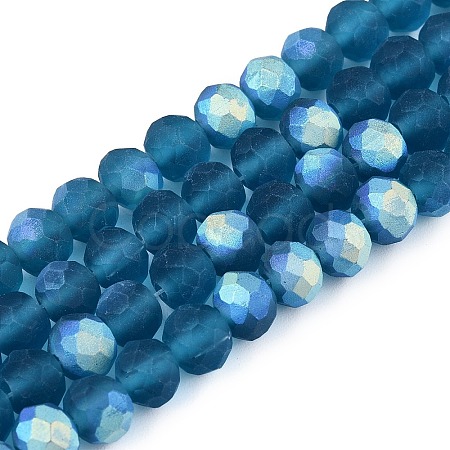 Transparent Glass Beads Strands X-EGLA-A044-T6mm-MB27-1