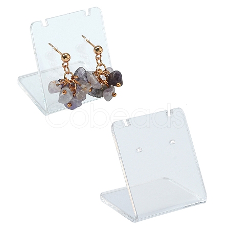 Organic Glass Earring Displays X-EDIS-N001-03A-1