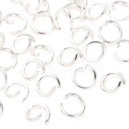 Brass Open Jump Rings KK-G604-08S-25-1