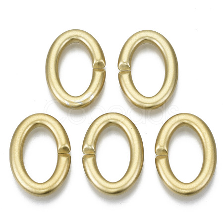 Opaque Spray Painted Acrylic Linking Rings OACR-S021-67A-B01-1