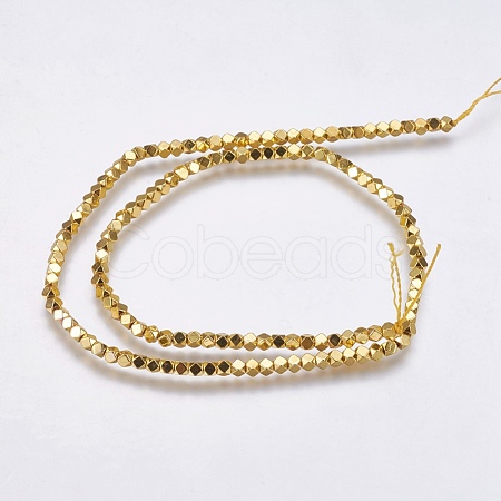 Electroplate Non-magnetic Synthetic Hematite Bead Strands X-G-K237-08I-1