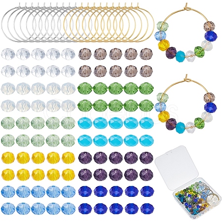 DIY Beaded Wine Glass Charm Tags Making Kit DIY-SC0018-78-1