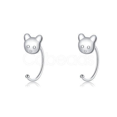 999 Fine Silver Stud Earrings FS-WG1D9DE-23-1