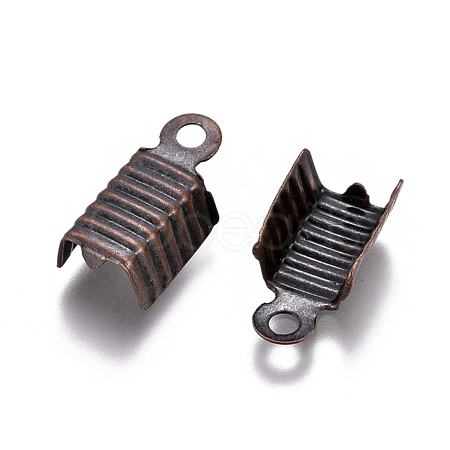 Brass Folding Crimp Ends KK-P031-07R-NF-1
