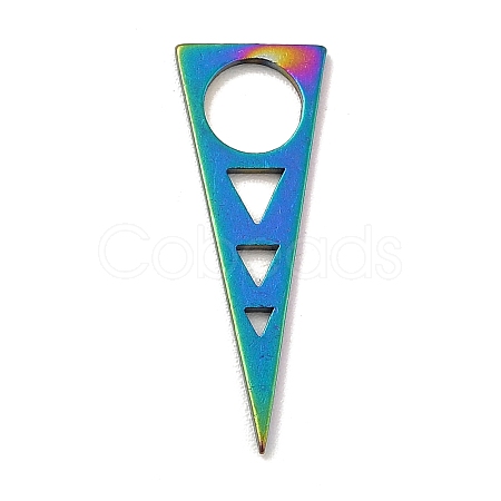Ion Plating(IP) 201 Stainless Steel Pendants STAS-A066-19M-1